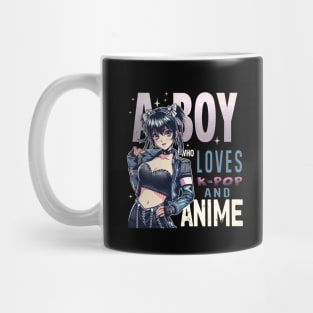 A Boy Who Loves K-Pop And Anime Otaku Manga Manwha Korean Mug